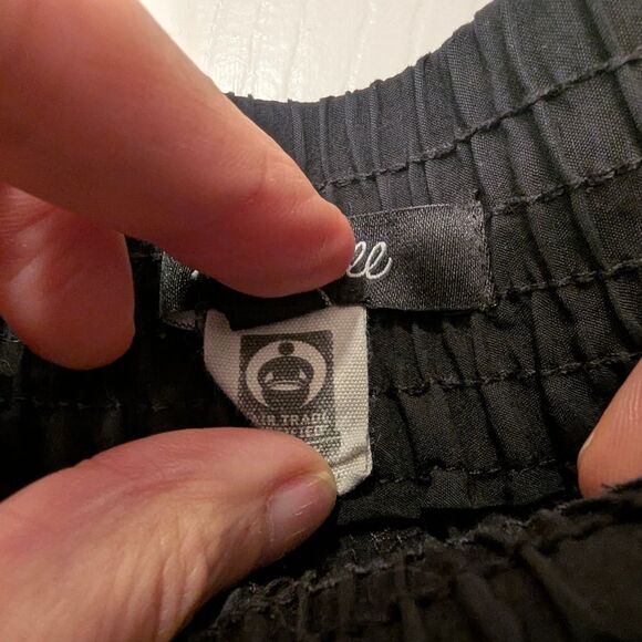 Madewell Black Pull On Elastic waist wide leg pant Wide-Leg Plus Sz XXLP Petite - Picture 7 of 11